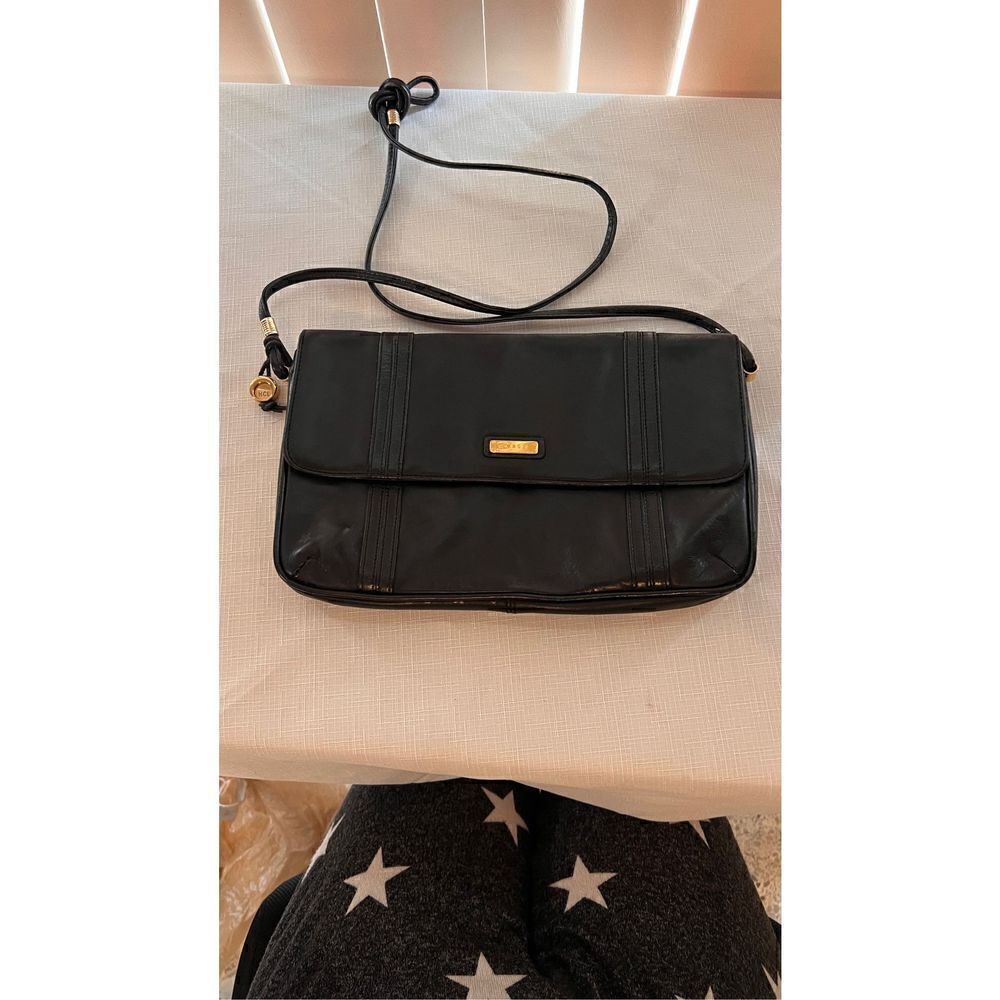 HCL VINTAGE SIGNATURE MONGRAM LEATHER CROSSBODY